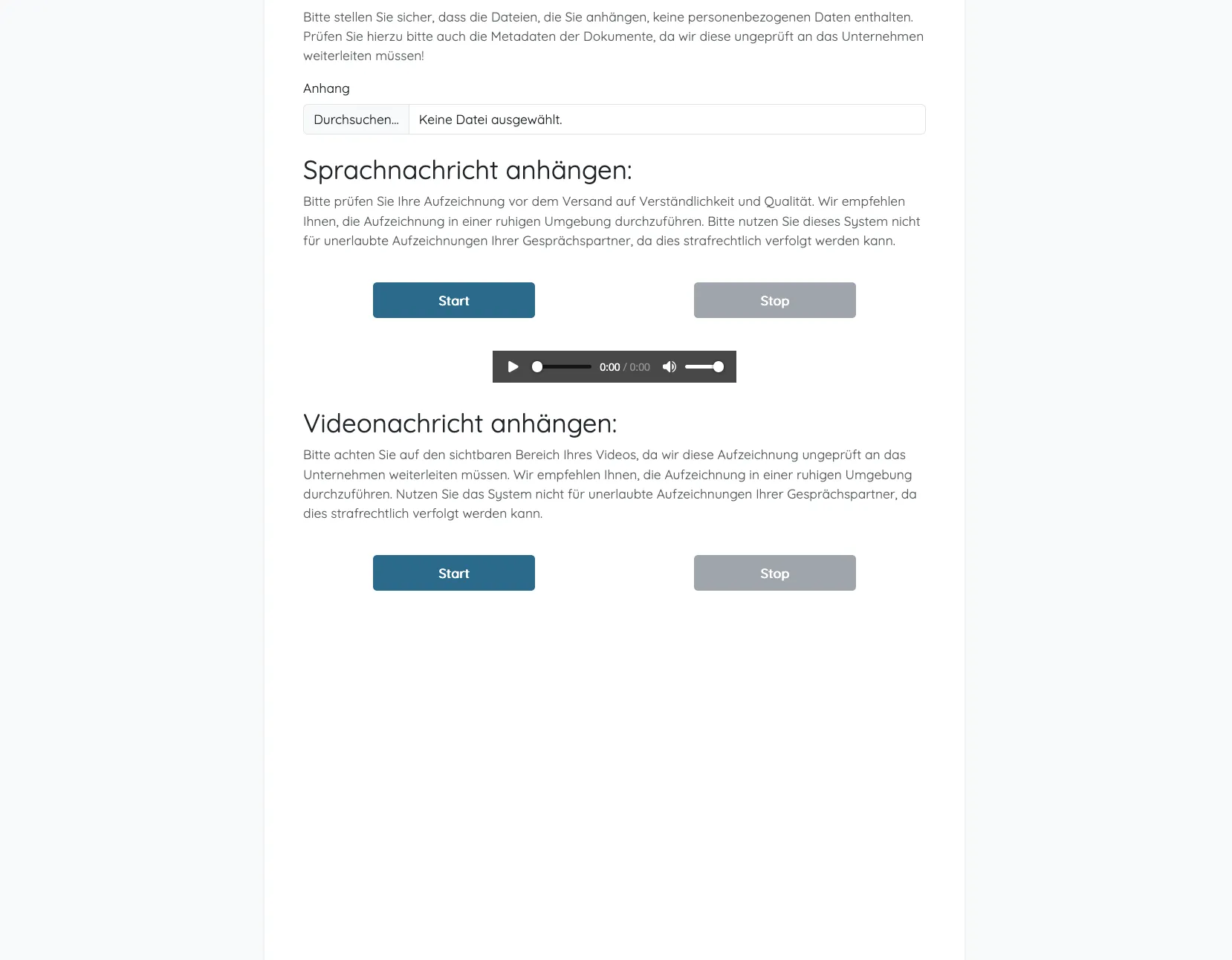 Kommunikation & Status